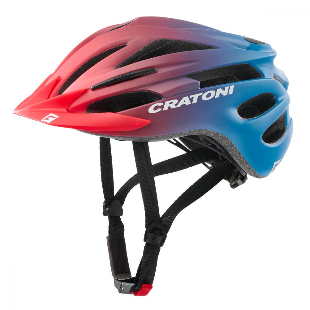 Cratoni Kinderhelm Pacer jr rot blau matt XS/S 50 bis 55cm