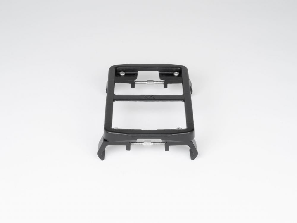 Atranvelo Newrack Uni Standard Gepäckträgeradapter schwarz Aluminium für 90-135mm breite Träger.