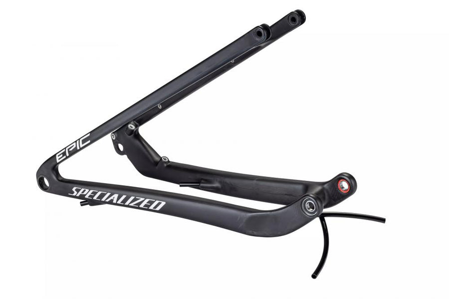 Specialized Epic MY22 Hinterbau Carbon 29" 12x148mm - Satin Gloss Carbon/Blau/Metallic Weiß/Silber - Rahmenkit