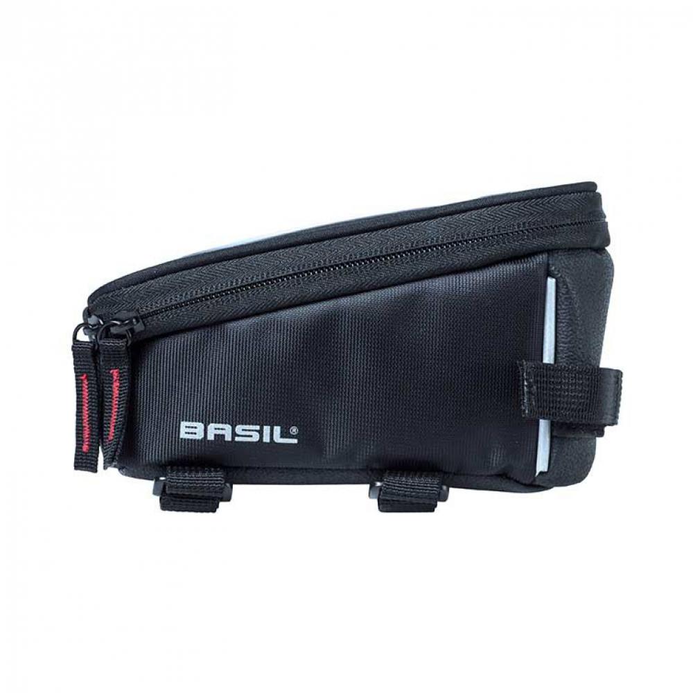 Basil Rahmentasche Sport Design schwarz, wasserabweisend, 19x11x11cm, 1l Fassungsvermögen.