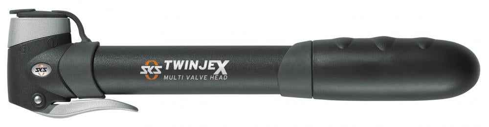 Sks Minipumpe Twinjex - Kompakte Doppelhubpumpe Für Schnelle Reifenfüllung - Für Presta-, Dunlop- Und Schrader-ventile Ergonomischer Griff