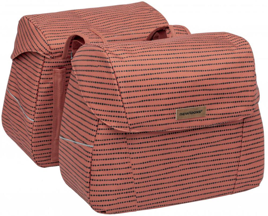 New Looxs Doppelpacktasche Joli Double Nomi Red 2x15L Red - geräumige Gepäckträgertasche