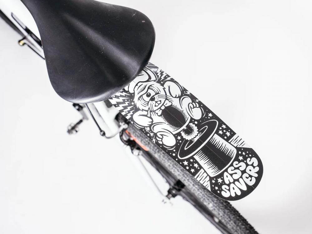 Ass Savers ASR-1 Regular Spritzschutz HR, werkzeugfreie Montage, für Rennrad/Gravel 2335 mm, 380x102 mm, 0,8 mm Polypropylen, Magic Mudguards