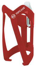 SKS Flaschenhalter Topcage rot  robuster und leichter Flaschenhalter aus Kunststoff, ideal für MTB und Trekkingräder, mit sicherem Halt für Flaschen bei jedem Terrain