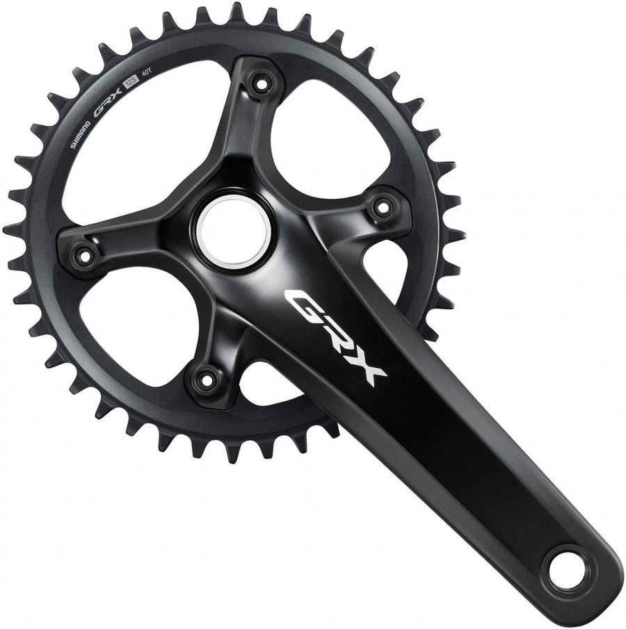 Shimano GRX FC-RX820-1 Kurbelgarnitur, 1x12-fach, 40 Zähne, 170mm, schwarz.