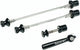 Procraft Schnellspannerset 3-teilig 110 mm/135 mm schwarz - Diebstahlschutz in moderner Ausführung