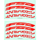 FSA Decals für Gradient Wider LRS 27,5" Rot - stylisches Upgrade für deinen Laufradsatz