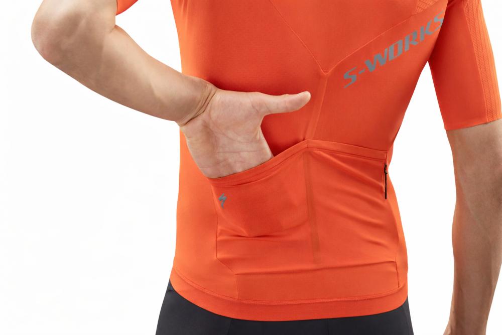 SPECIALIZED S-Works Race-Trikot Herren Fiery Red Größe S - Aerodynamisches Rennradtrikot mit Premium-Performance