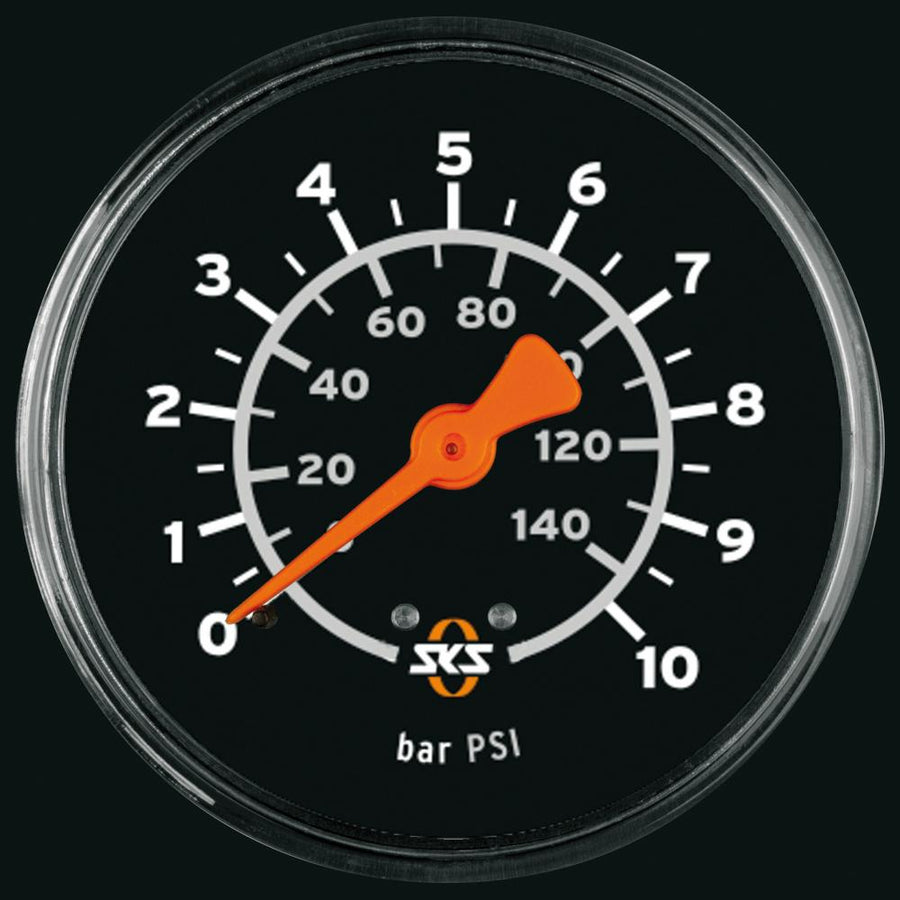 SKS Ersatzmanometer für Airworx 10.0 Standpumpe  präzise Druckanzeige bis 10 Bar, einfach austauschbar, optimal für exakte Reifendruckmessung, robust & langlebig