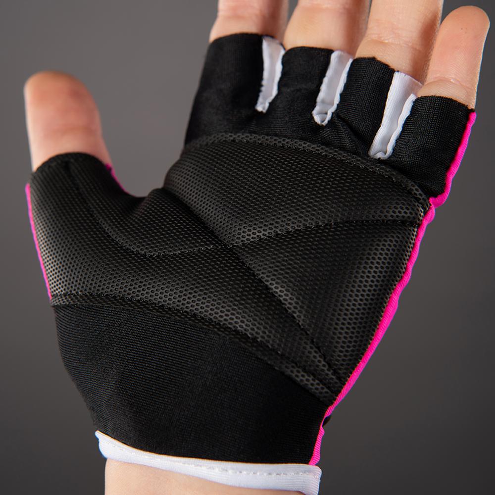 CHIBA Cool Kids - Kinder Radhandschuhe S neonpink, Griptec-Innenhand, atmungsaktiv