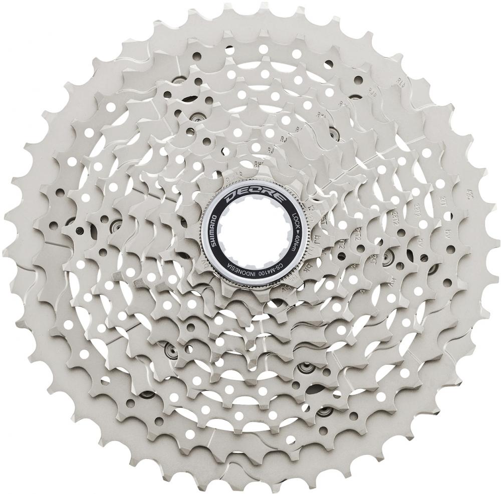 Shimano Deore CS-M4100-10 Kassette 10-fach 11-42 Zähne silber