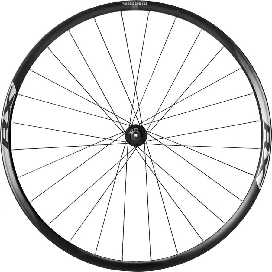 SHIMANO Vorderrad WH-RX010 622-17C 622 - zuverlässiges Laufrad für Scheibenbremsen