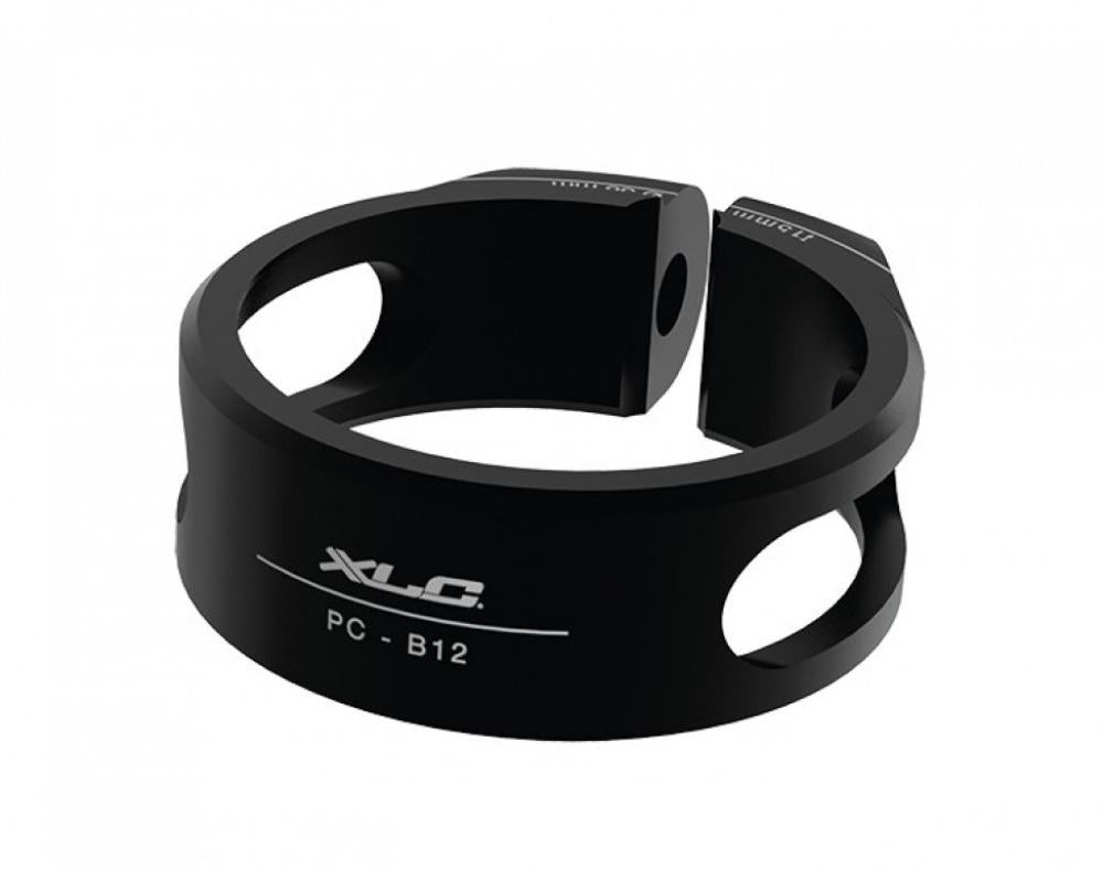 Schwarzer XLC Sattelstützklemmring PC-B12 für Fahrrad, Ø38mm, 15mm hoch.