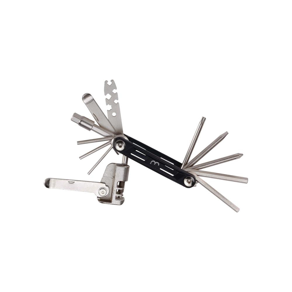 BBB Cycling BBB Werkzeugkit MaxiFold L schwarz/silber L schwarz - kompaktes Multitool für unterwegs