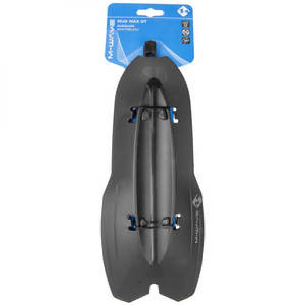 M-WAVE MUD MAX DT Schutzblech Universal Unterrohr-Spritzschutz, Kunststoff, schwarz