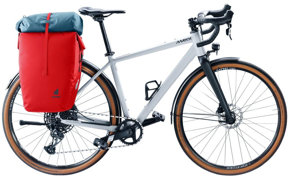 Deuter Visby 20+5 Gepäckträgertasche - Wasserdicht IPX4, 20+5L, Abnehmbarer Schultergurt