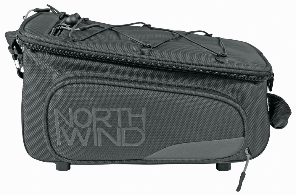 Northwind Smartbag Classic, schwarz – 10 Liter Gepäckträgertasche mit