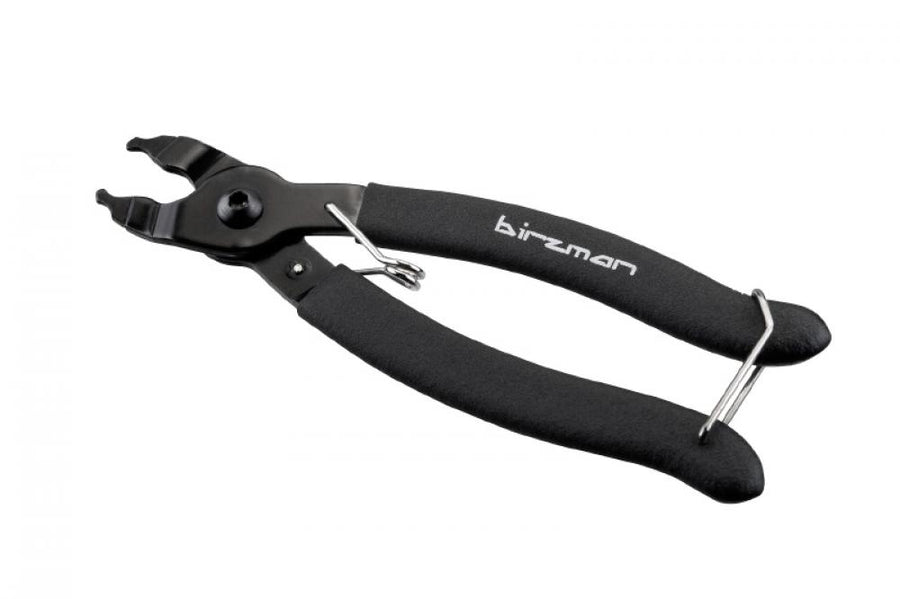 Birzman Kettenschlosszange \"Link Pliers\" erleichtert das Öffnen und Schließen von Kettenschlössern, geeignet für 7- bis 12-fach Ketten, mit gummierten Griffen für komfortable Handhabung