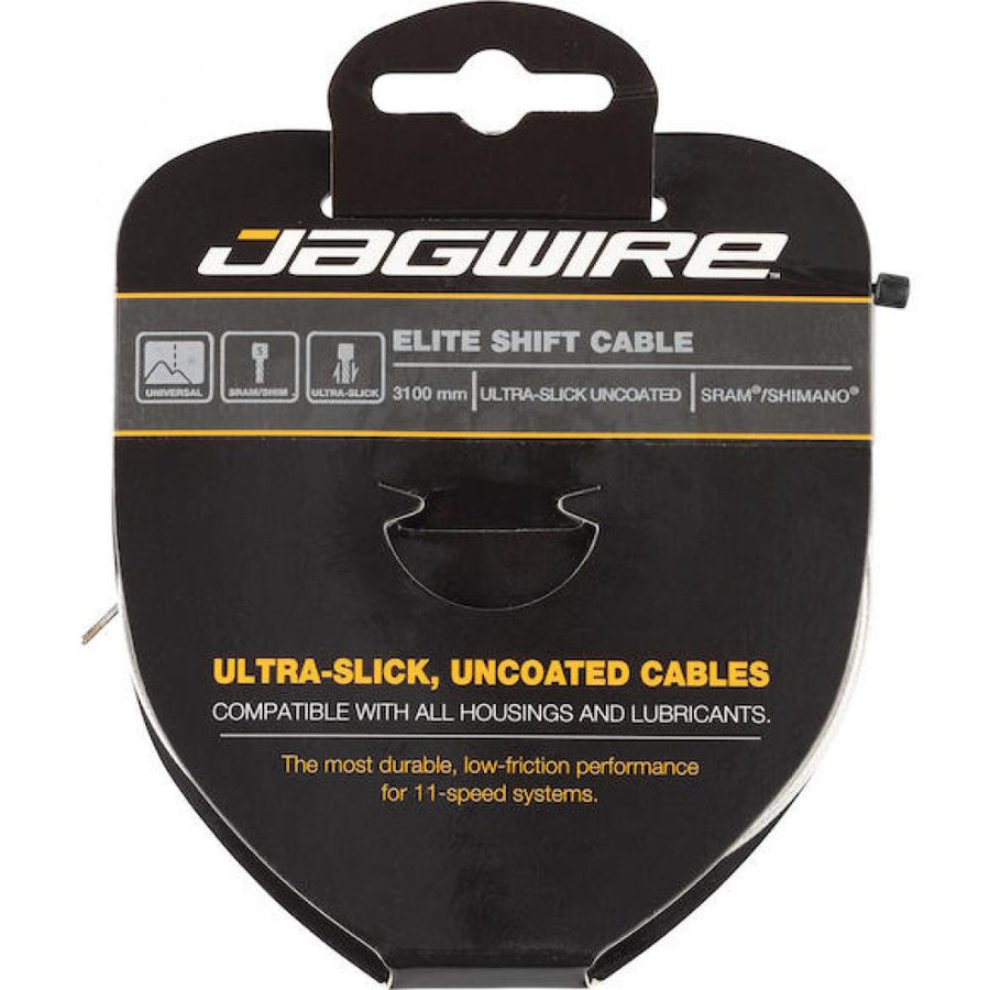 Jagwire Schaltzug Elite Ultra Slick hochglanzpoliert 1,1 x 3100 mm Silber - maximale Schaltpräzision