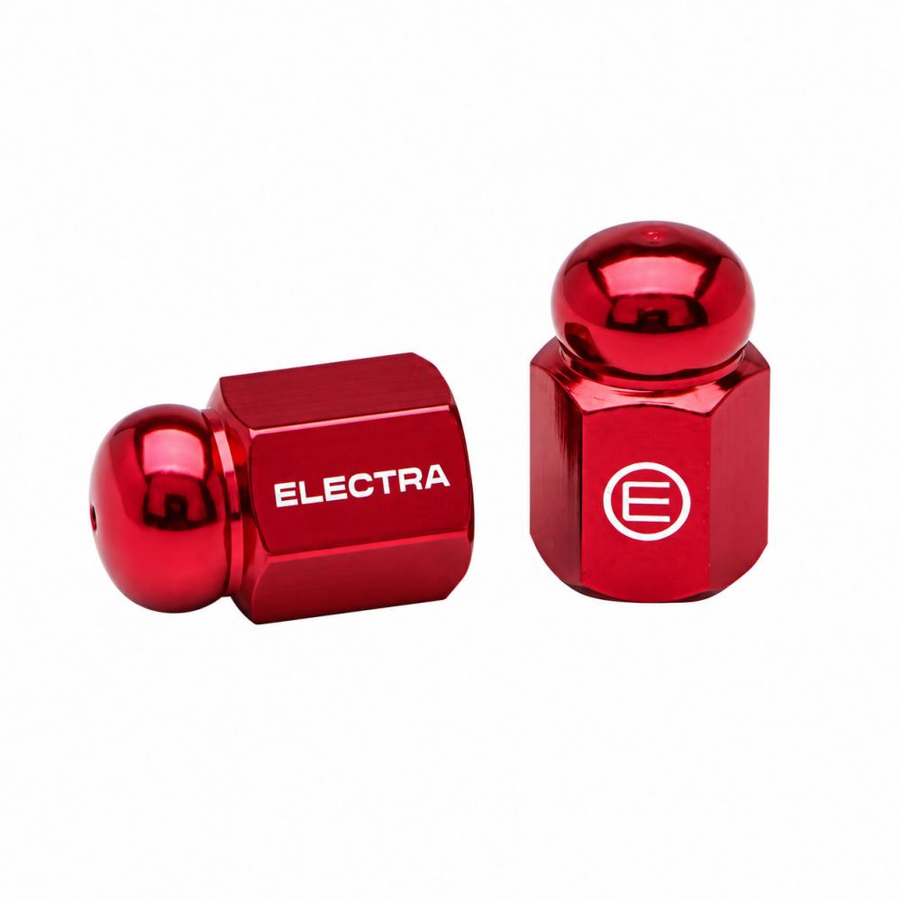 Electra Acorn Nut Ventilkappen rot für Autoventile