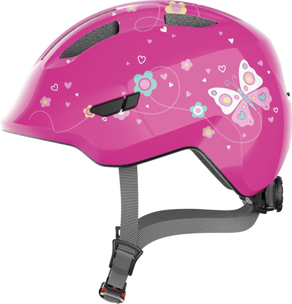 Abus Kinderhelm Smiley 3.0 pink butterfly M 50 bis 55cm