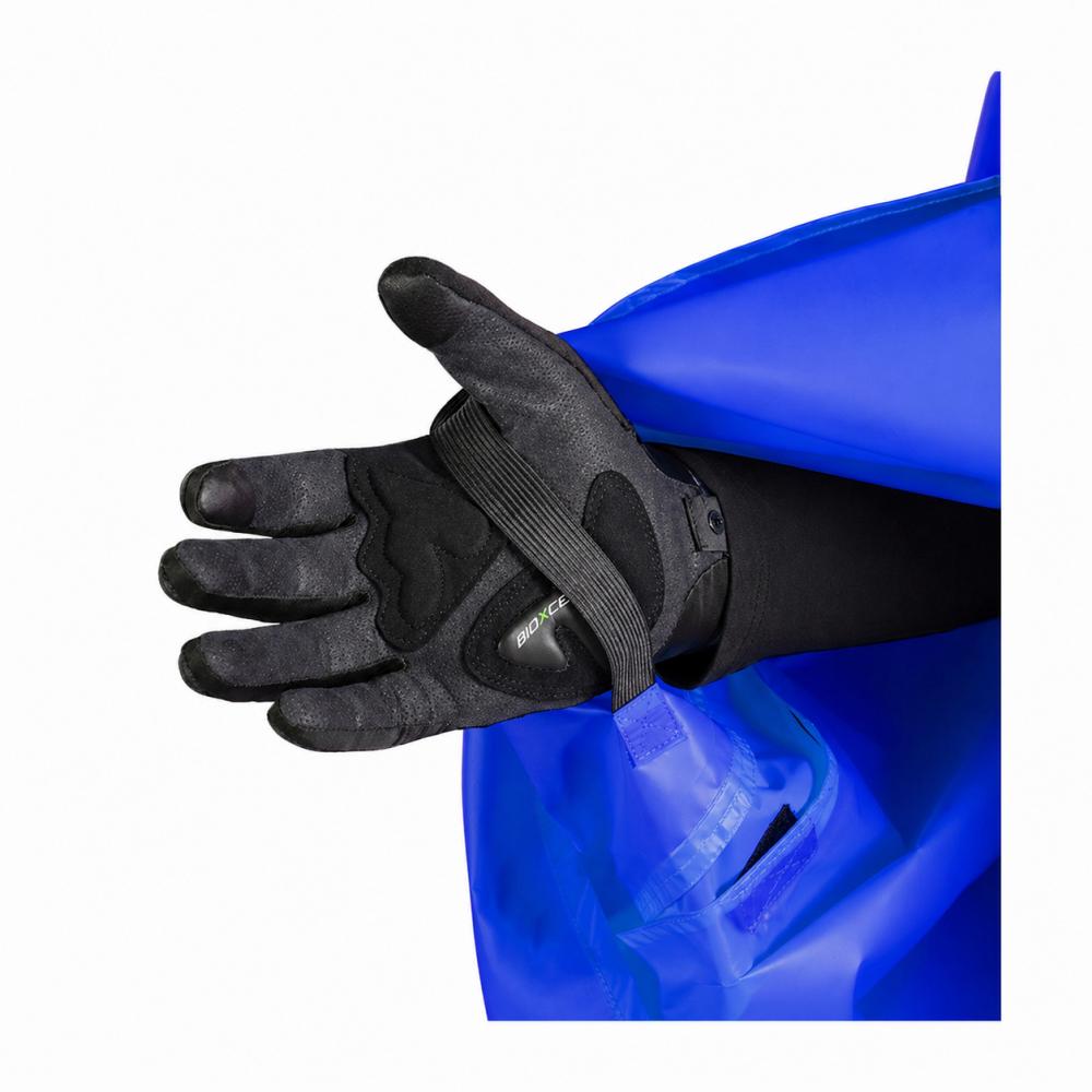 CHIBA Regenponcho - wasserdicht, winddicht, reflektierend, Größe M/L, royal