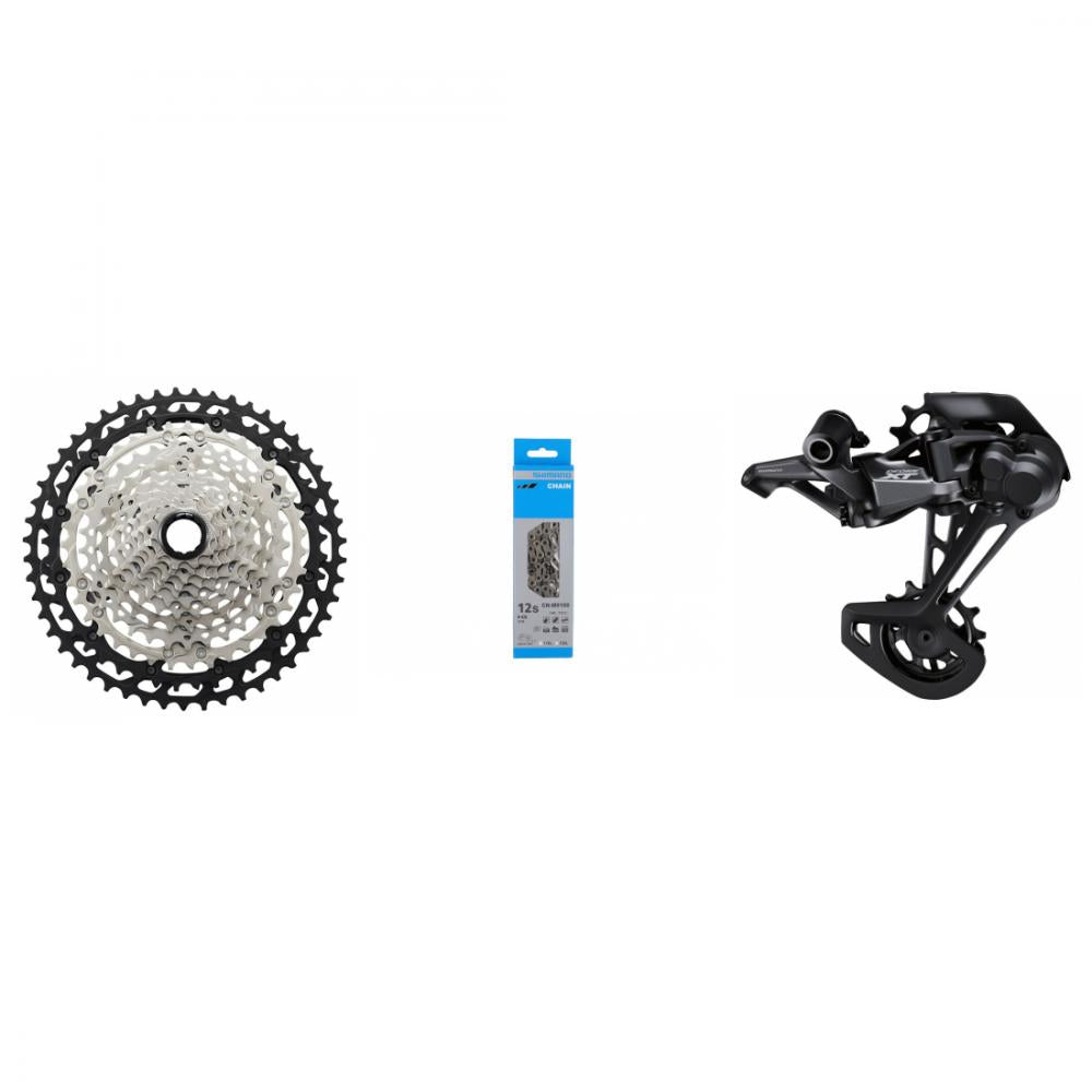 Shimano Antriebsset Kassette DEORE XT CS-M8100 12-fach schwarz - präzises Schalten am MTB-Antrieb