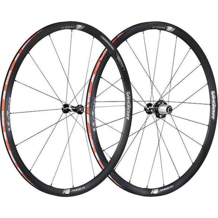 Vision Laufradsatz Trimax 30 KB Clincher 622x19 mm Schwarz - leichter Allround-Performance-Laufradsatz