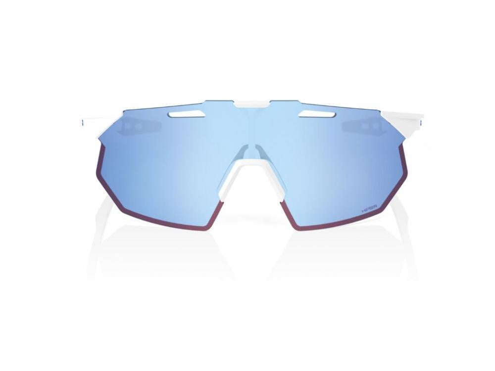 100% Hypercraft SQ - HiPER Mirror unis Soft Tact White - ultraleichte Performance-Sportbrille