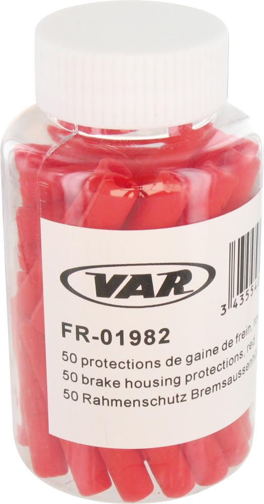 VAR 50 Stk. Rahmenschutz 5 mm Rot Größe 50 - zuverlässiger Lackschutz für Schaltzüge