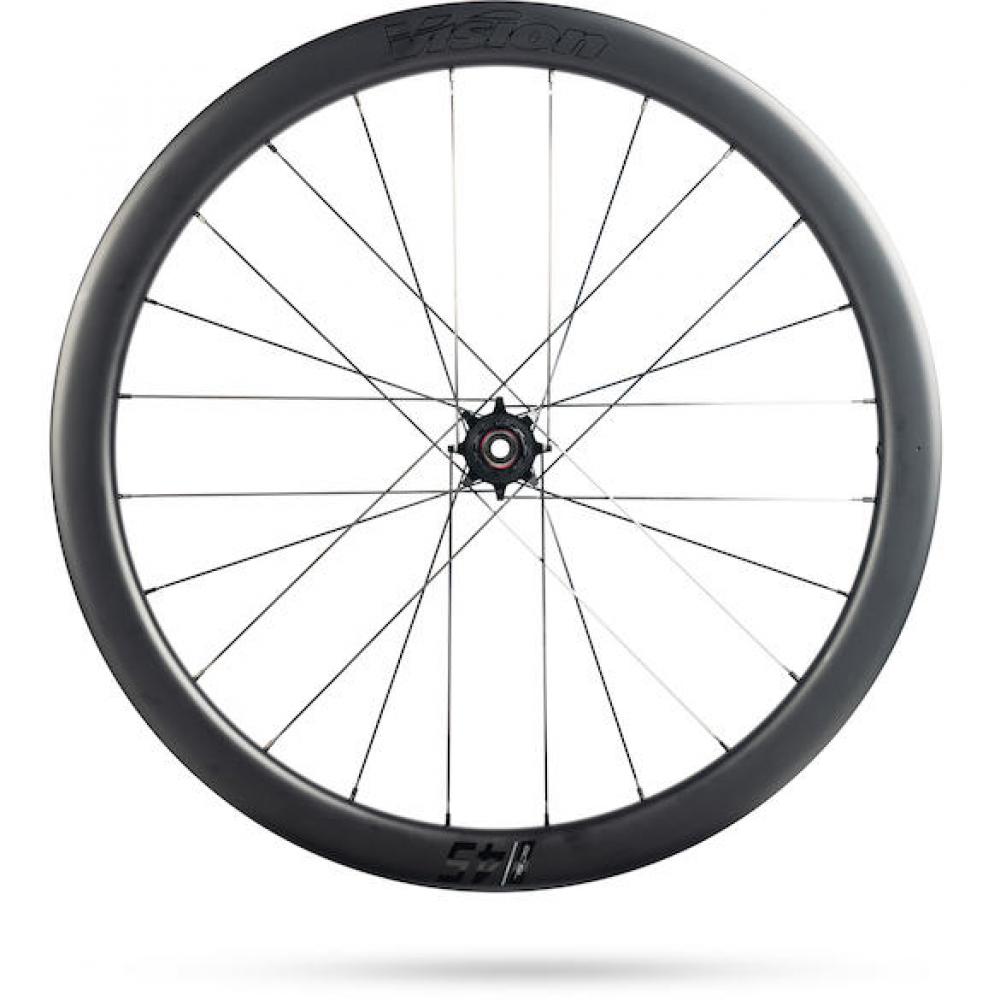 Vision Laufradsatz SC 45 SL Disc 622x23x45 mm Schwarz - leichter Aero-Carbon Laufradsatz