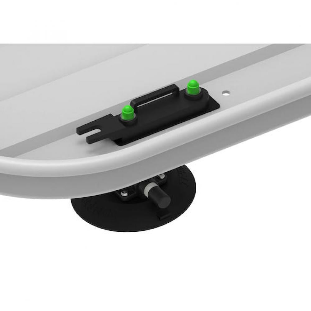 TreeFrog Dachboxträger 21 je 150 x 150/330 mm Schwarz - flexible Montage ohne Dachträger