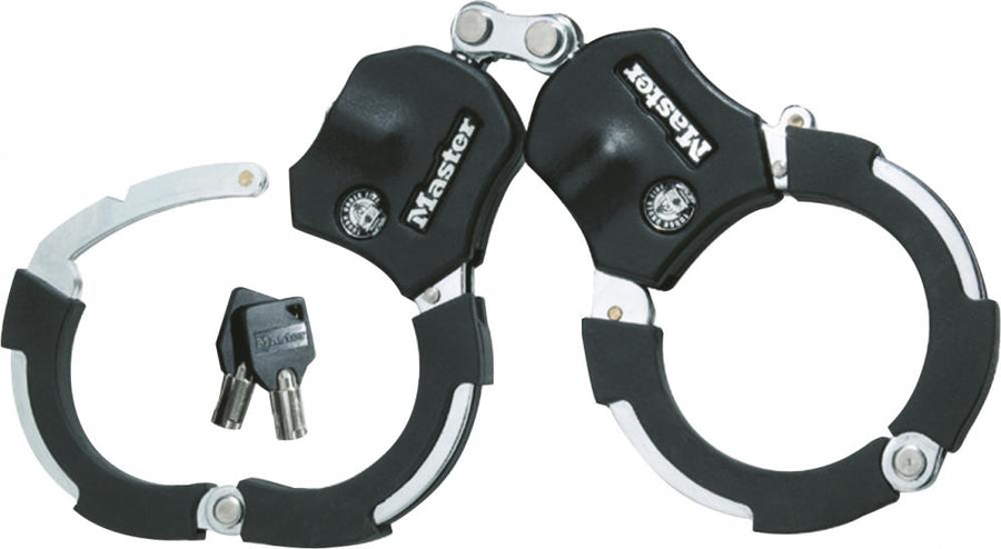 Master Lock Handschellenschloss Street Cuff 8200 76 Schwarz - extrem sicheres Fahrradschloss