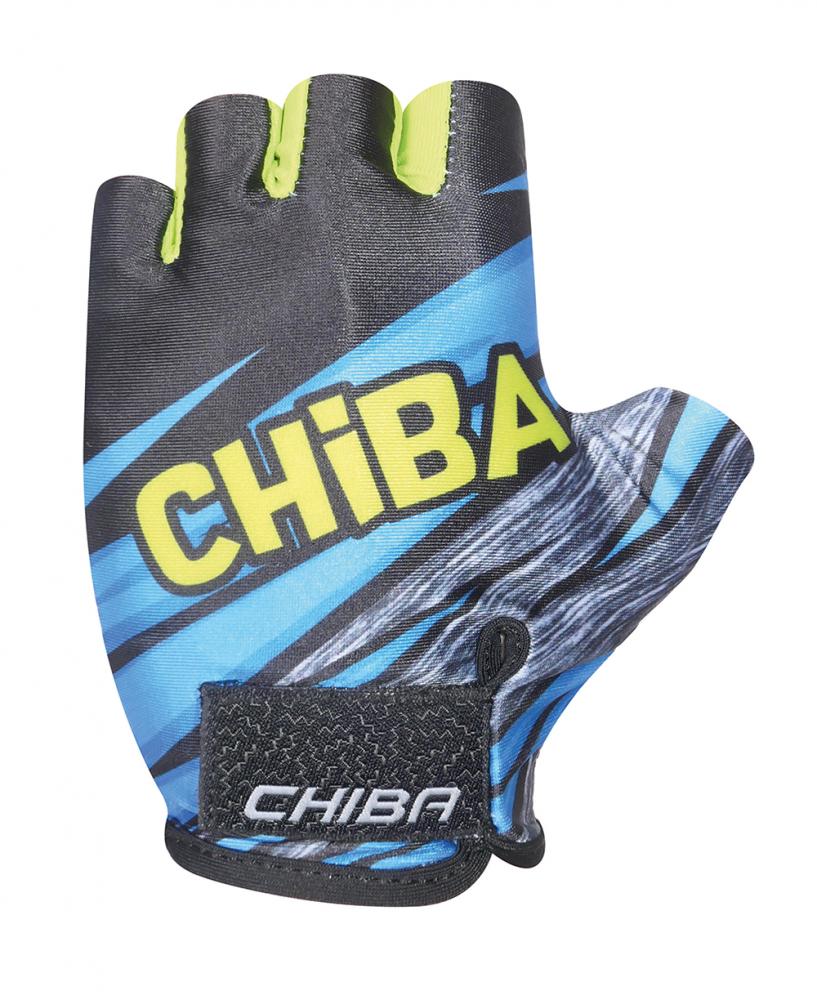 CHIBA Kids - Radhandschuhe XS royal, atmungsaktiv mit Griptec-Innenhand