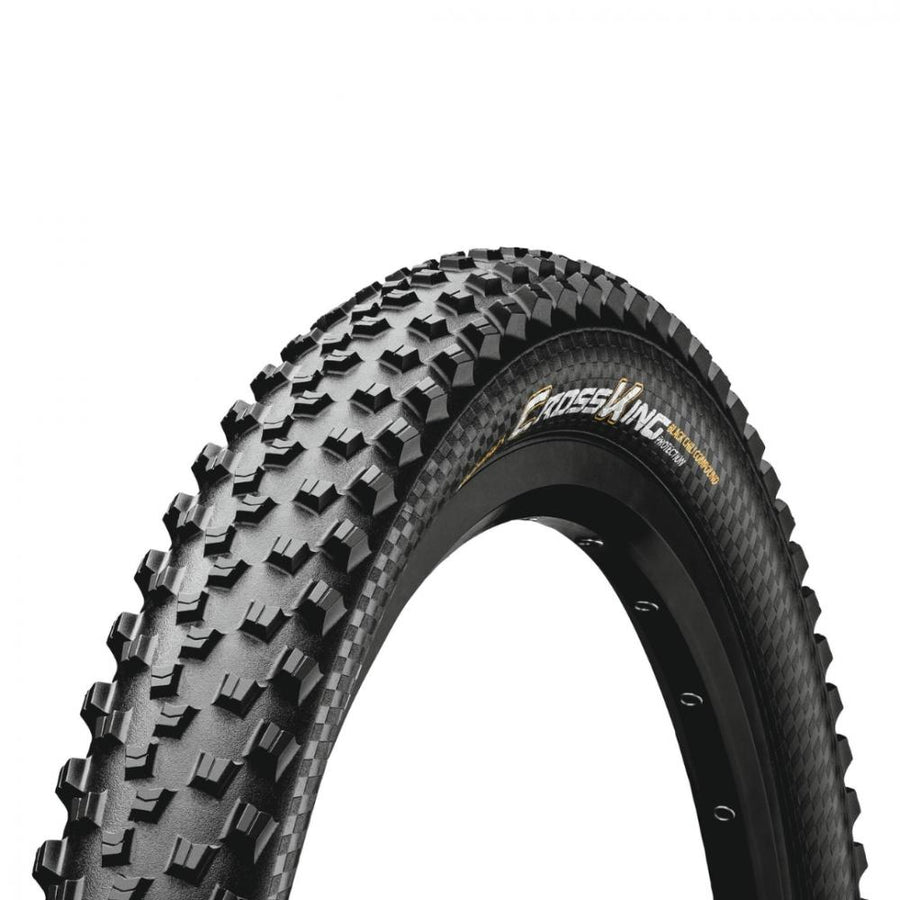 Continental Cross King MTB Reifen 27.5x2.80" 70-584 schwarz faltbar TLR E-25 mit Stollenprofil auf Felge.