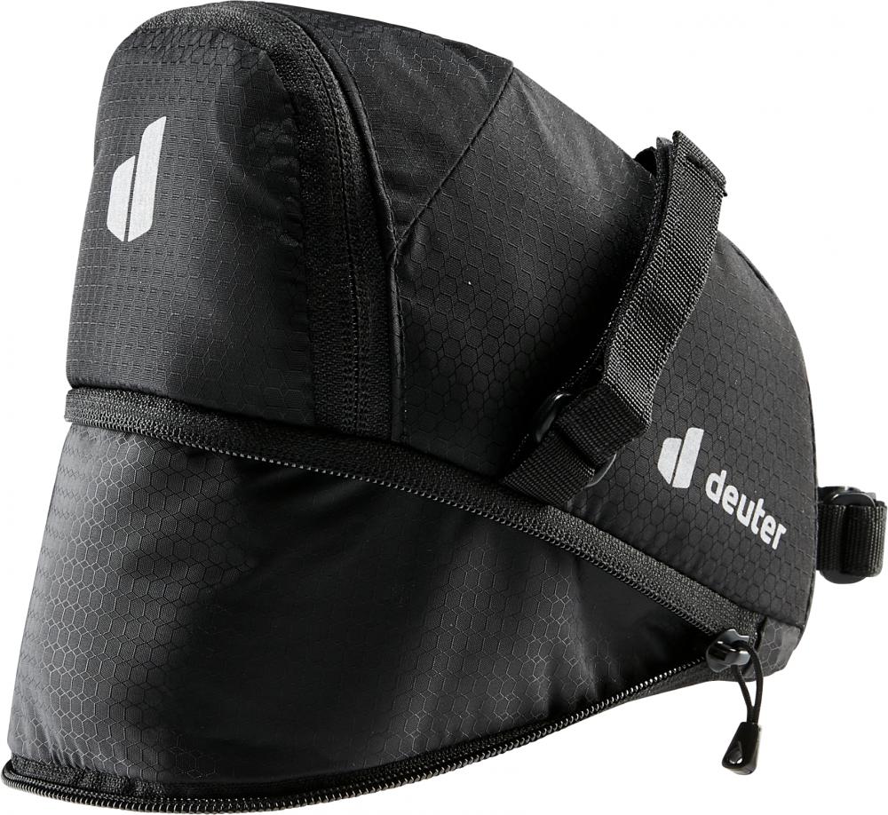 Bike Bag 1.1 + 0.3 Satteltasche Schwarz - Leichte Fahrradtasche mit Klettverschluss