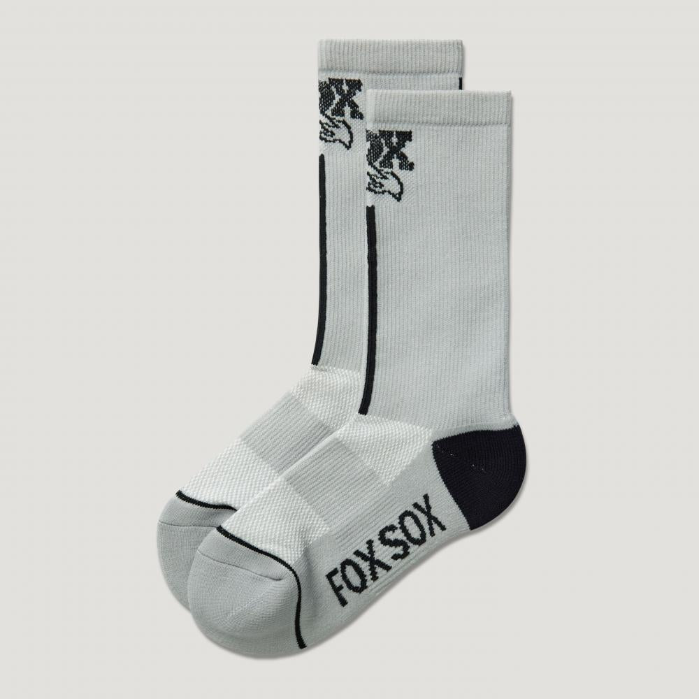 Foxsox Logo Coolmax Radsocken Weiß S/m Mit 7-zoll-schaft