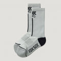 FOX Foxsox Logo Coolmax Radsocken Weiß S/M mit 7-Zoll-Schaft