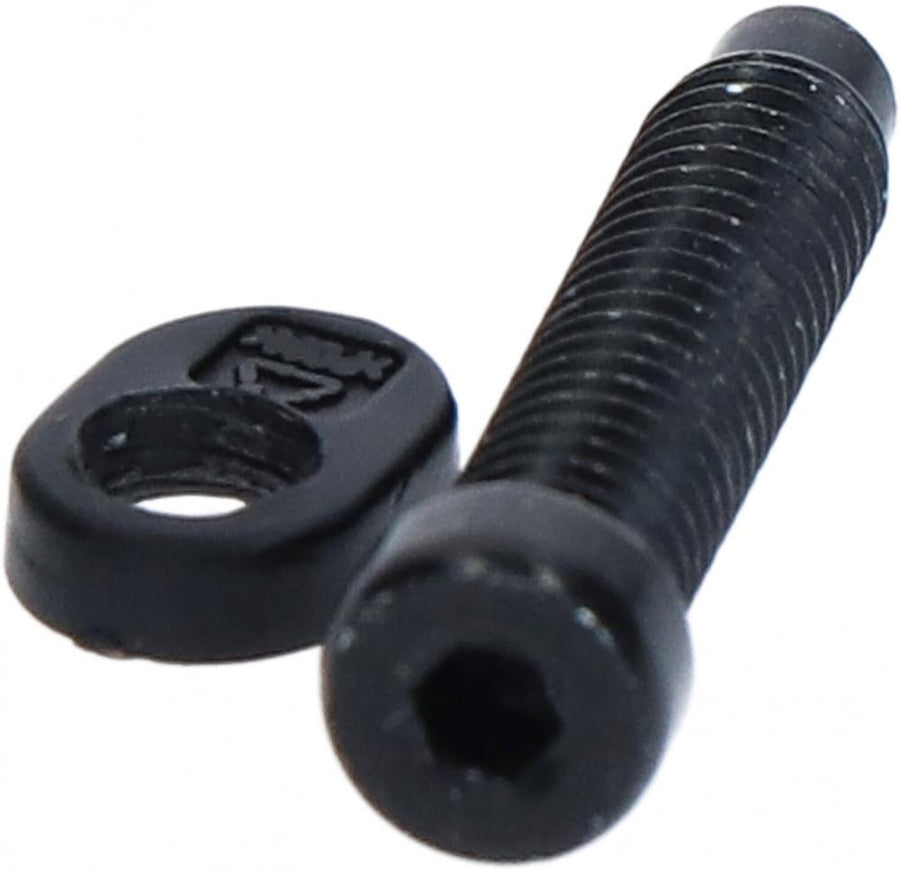 Shimano Einstellschraube M4 x 18 mm für RD-8000 GS-Type Schaltwerk inklusive schwarzer Gegenplatte.