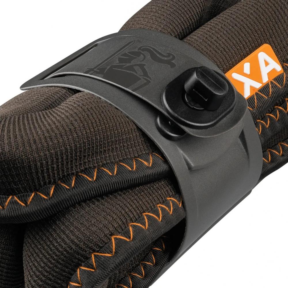 Axa Faltschloss 1000 105/10 105 cm D 10 mm schwarz - Kettenschloss