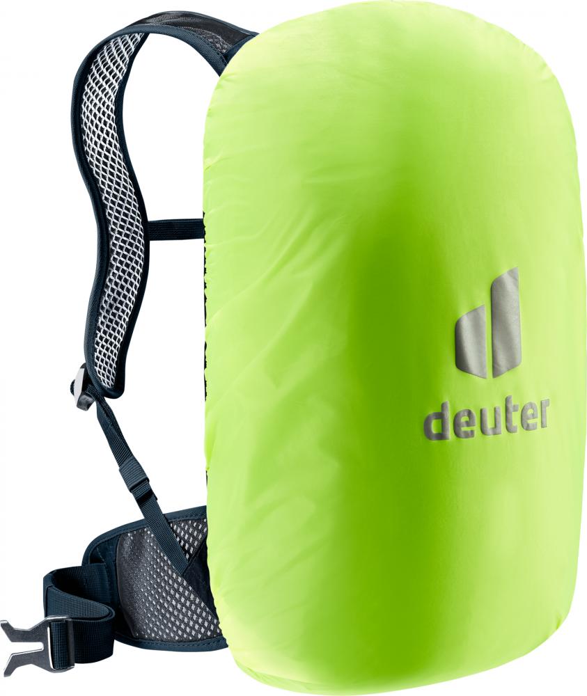 Deuter Race 12 Fahrradrucksack 12L Schwarz - Leichter Rucksack mit Airstripes für Radfahrer