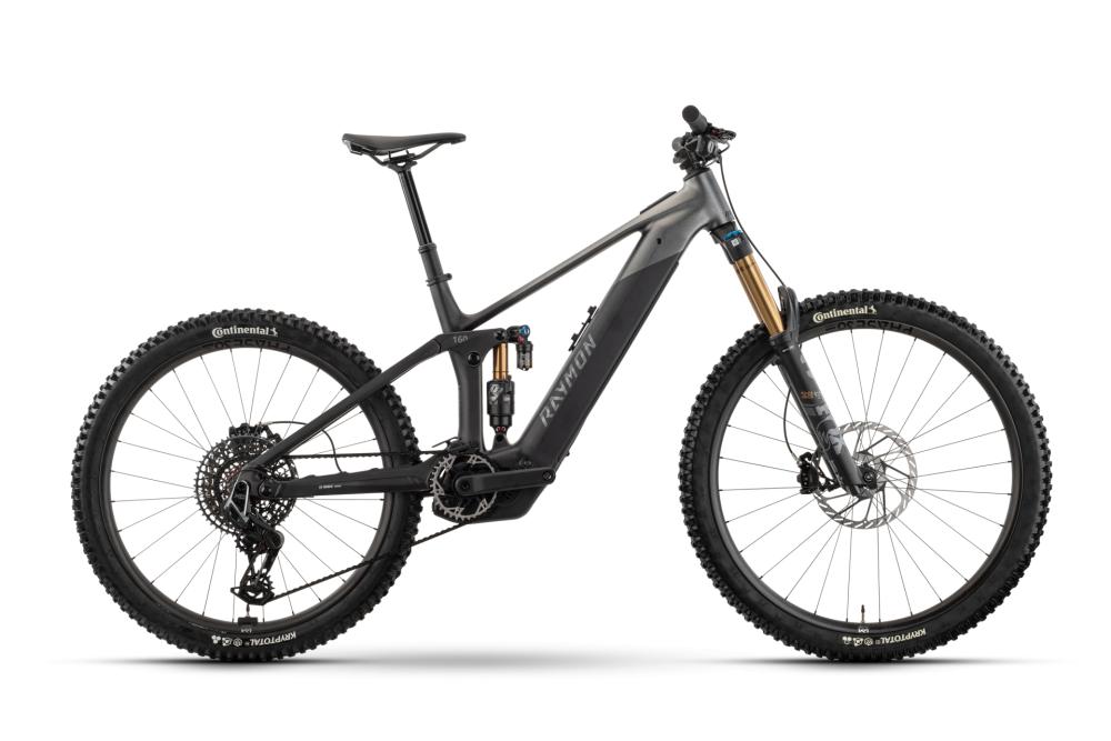 RAYMON Vamok Elite E-Fully Größe L - Bosch Performance Line CX - 800 Wh - SRAM X0 Eagle Transmission AXS - Black/Star Black