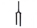 RockShox Lyrik Ultimate 29" Boost Gabel-Standrohr+Brücke CSU in glänzendem Schwarz auf weißem Hintergrund.