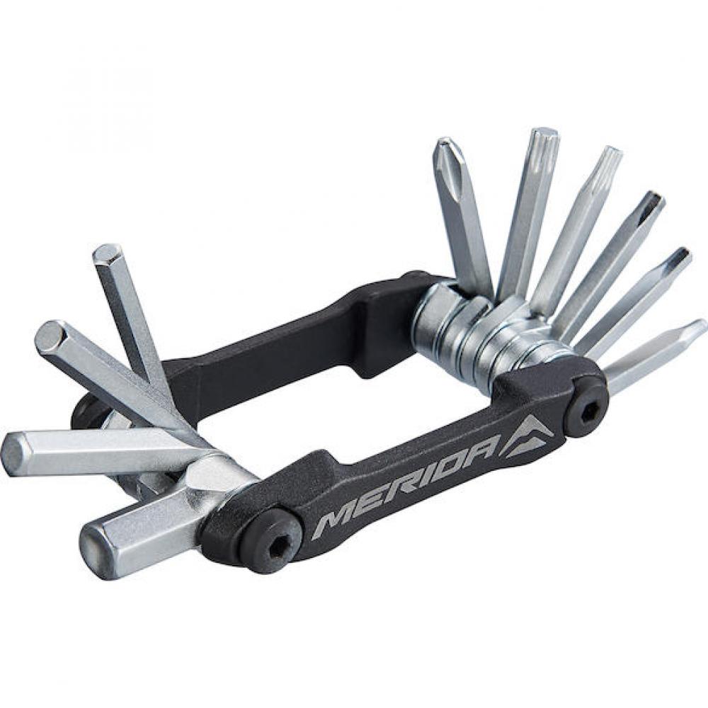 Multitool 11-in-1 Schwarz - Hochwertiges Fahrradwerkzeug Mit Aluminium-griffschalen