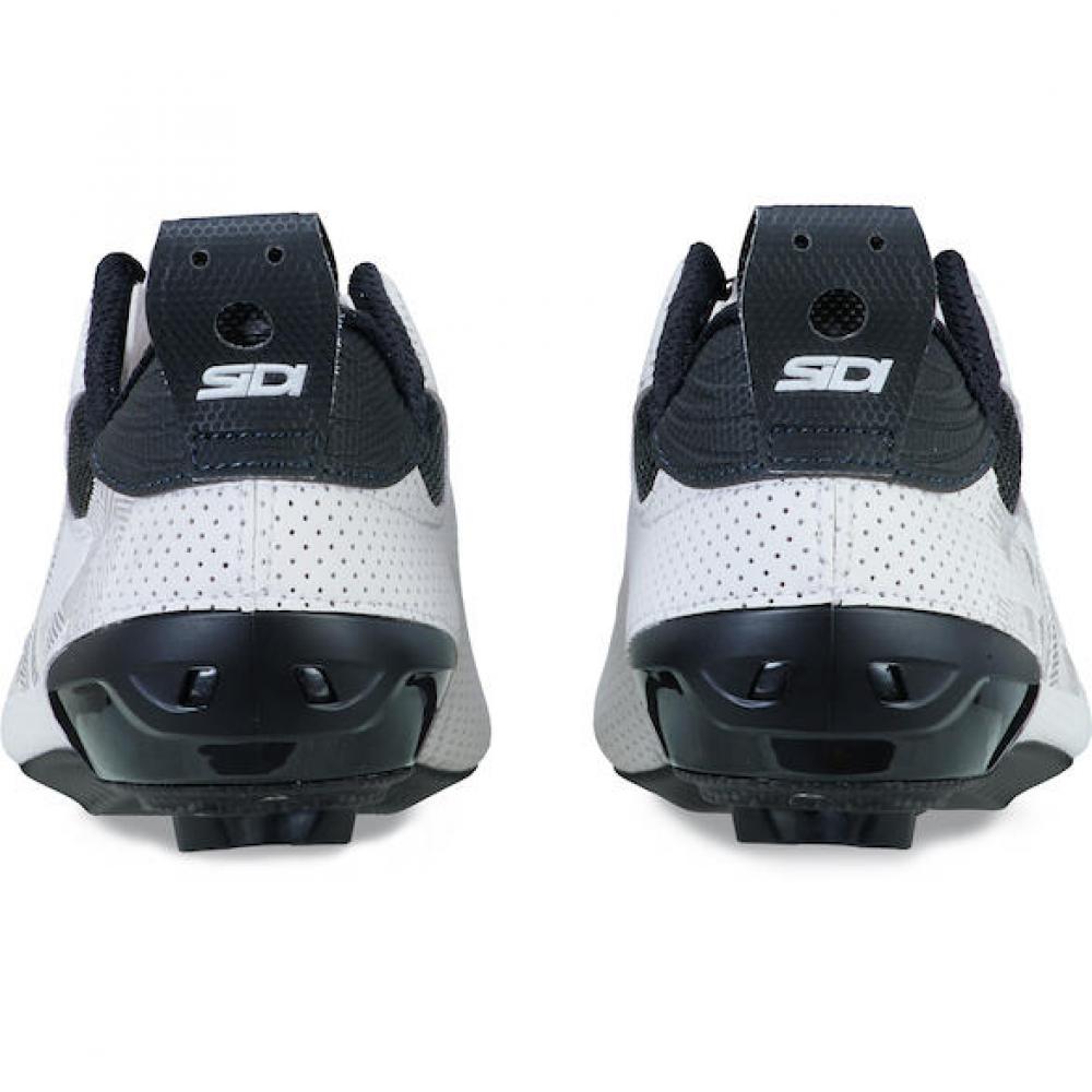 Sidi ROAD Tri-Sixty white 46.5 Weiß - Triathlon-Rennradschuh mit maximaler Kraftübertragung
