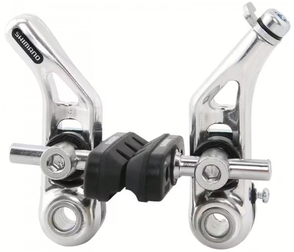 SHIMANO Altus BR-CT91 Cantileverbremse silber für Vorderrad an Trekking- und Cityrädern, zuverlässige Bremsleistung.