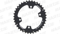 Schwarzes Stronglight HT3 Kettenblatt mit 38 Zähnen und 96mm BCD für Shimano XT 2x11 Antrieb.