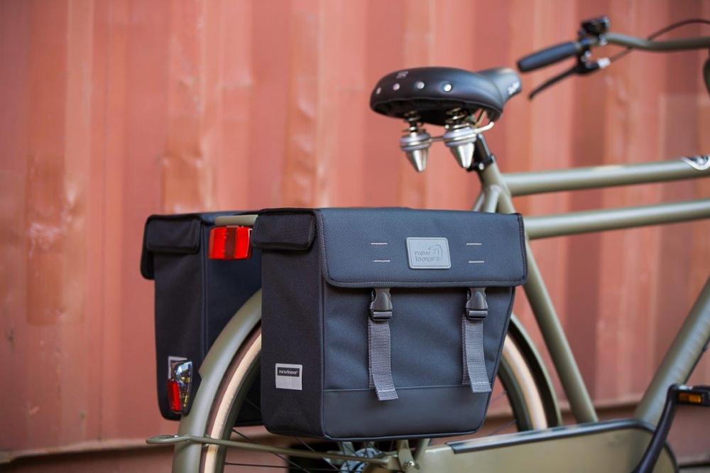 New Looxs Doppelpacktasche Origin Double Hybride Black 2 x ca. 18-20 L Black - viel Stauraum für Alltag & Tour