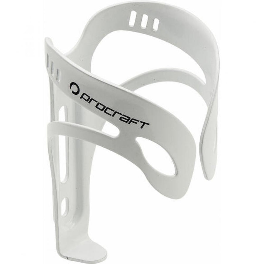 Procraft Flaschenhalter Alu Pro Ø 74 mm weiß - leichter Halter für Trinkflaschen