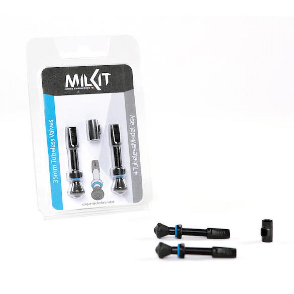 milKit Tubeless-Ventile 35 mm - saubere, einfache Tubeless-Montage